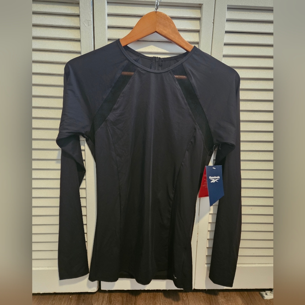 Reebok Womens Long Sleeve Sport Top, Size L,NWT